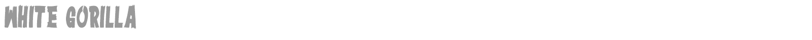 White Gorilla font preview